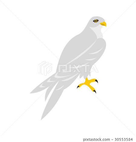Hawk icon, flat style - Stock Illustration [30553584] - PIXTA
