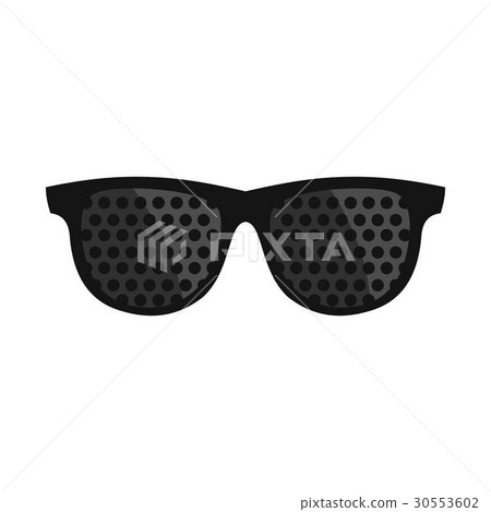 Bifocals icon, flat style Bifocals icon, flat style 30553602