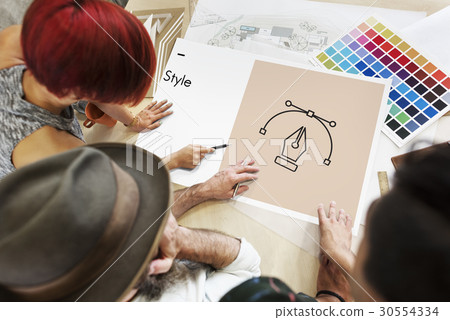 Creative Design Content Pen Icon Graphic Creative Design Content Pen Icon Graphic 30554334