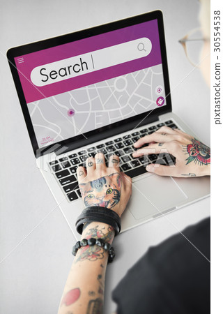 Search Engine Optimisation Finding Looking Concept 30554538