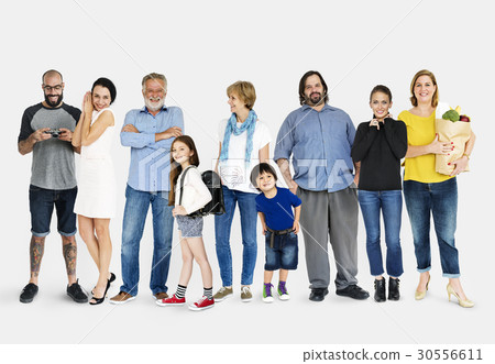 Diversity People Set Gesture Standing Together Studio Isolated Diversity People Set Gesture Standing Together Studio Isolated 30556611