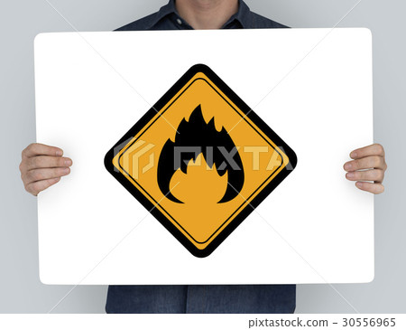 Flammable Sign Caution Warning Sign Symbol Flammable Sign Caution Warning Sign Symbol 30556965
