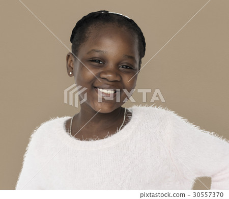 African descent girl is smiling African descent girl is smiling 30557370