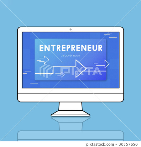 Business Strategy Management Entrepreneur Illustration 30557650