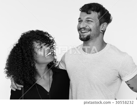 A happiness couple embracing each other A happiness couple embracing each other 30558232