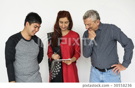 Diverse ethnicity people are in a shoot Diverse ethnicity people are in a shoot 30558236