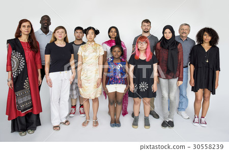 Diverse ethnicity people are in a shoot Diverse ethnicity people are in a shoot 30558239