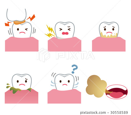 Dental caries tooth decay tooth disease - Stock Illustration [30558589 ...