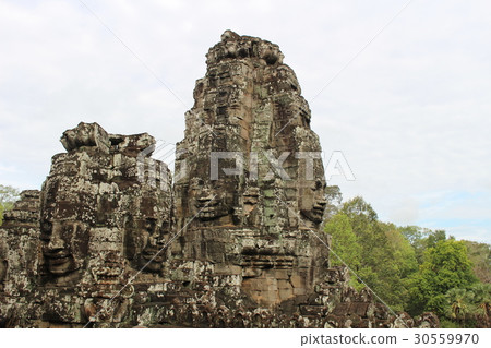 Stone statues of Angkor Thom Cambodia Angkor Archaeological Site 30559970