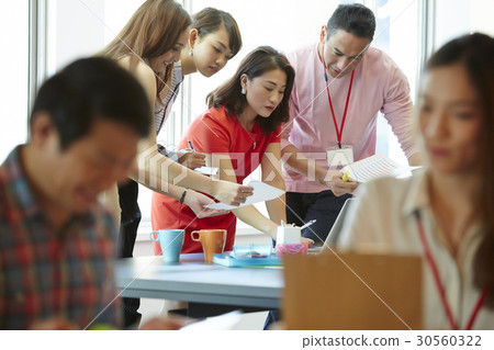 A portrait of a teamwork A portrait of a teamwork 30560322