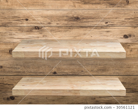 two wooden shelves two wooden shelves 30561121