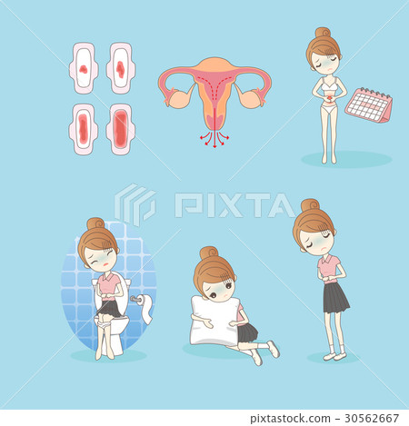 woman with menstrual 30562667