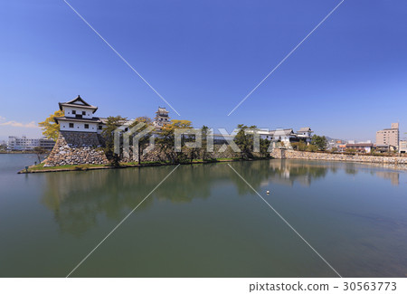 Full view of Imabari castle from the east side (Okinawa, castle tower, armor tower) 30563773