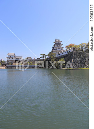 Imabari Castle seen from the West Imperial Palace and Yamazato Tower 30563855