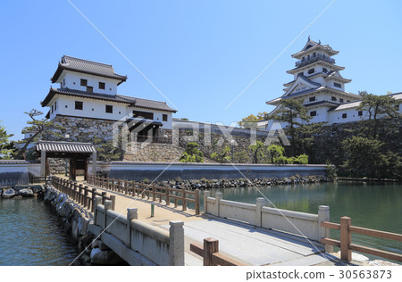 今治城堡城堡塔和Yamazato槳 今治城堡城堡塔和Yamazato槳 30563873