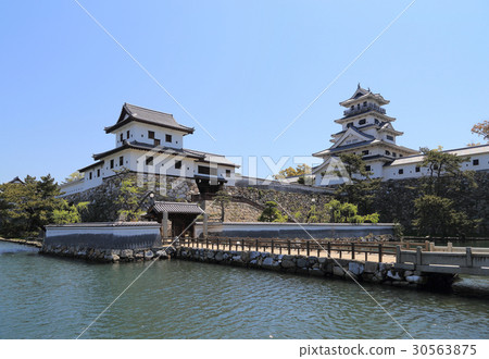 今治城堡城堡塔和Yamazato槳 30563875