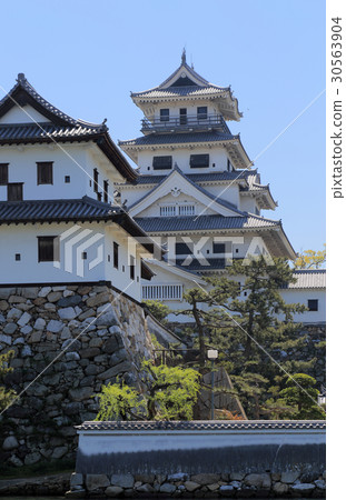 Imabari castle castle tower and Yamazato oar 30563904