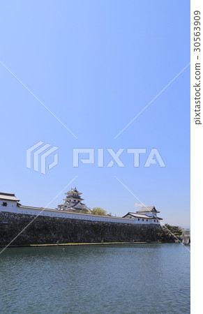 Imabari城堡從北帝國城堡和Yamazato槳 30563909