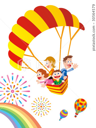 在氣球上的家庭旅行 30564579