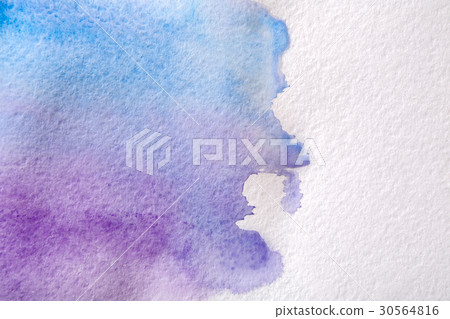 Blue abstract watercolor painted texture 30564816