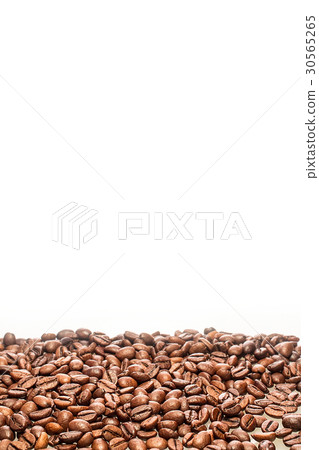 Coffee beans isolated in white background Coffee beans isolated in white background 30565265