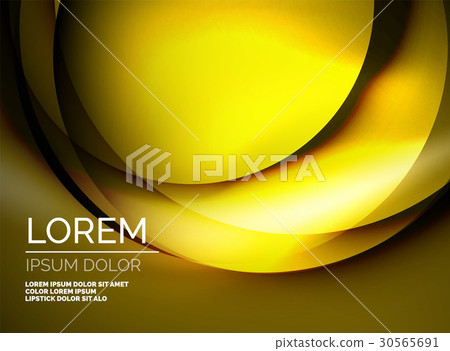 Shiny silk wave template, color satin with effects 30565691