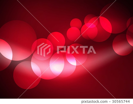 Shiny glowing glass circles, modern futuristic 30565744