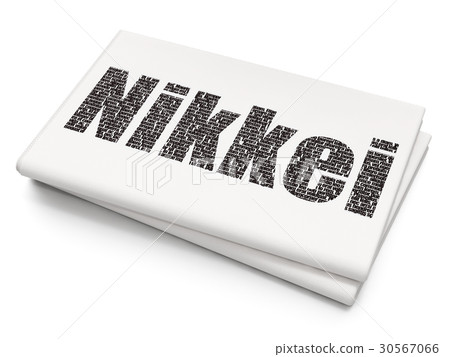 Stock market indexes concept: Nikkei on Blank Stock market indexes concept: Nikkei on Blank 30567066