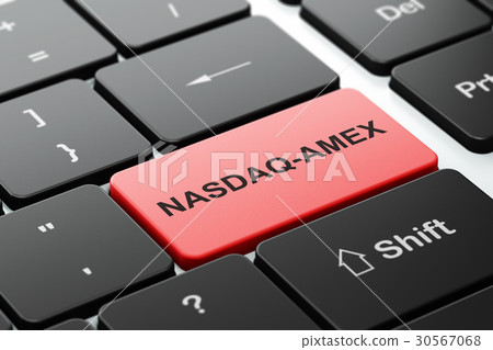 Stock market indexes concept: NASDAQ-AMEX on Stock market indexes concept: NASDAQ-AMEX on 30567068