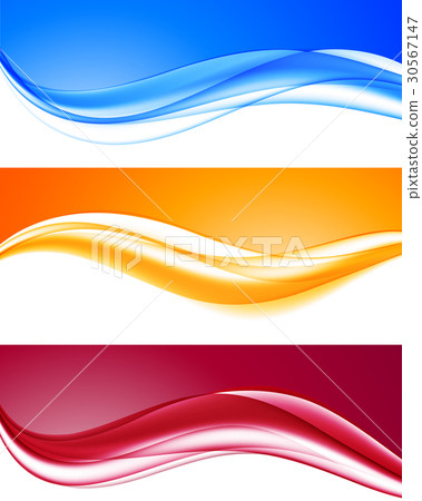 Abstract dynamic colorful wavy backgrounds set Abstract dynamic colorful wavy backgrounds set 30567147