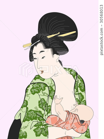 Ka aa green of Utamaro 30568013