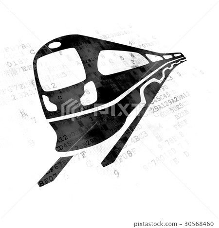 Tourism concept: Train on Digital background Tourism concept: Train on Digital background 30568460