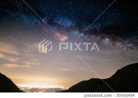 The Milky Way on the Alps. 30568494