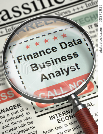 Finance Data Business Analyst Hiring Now. 3D. 30572935