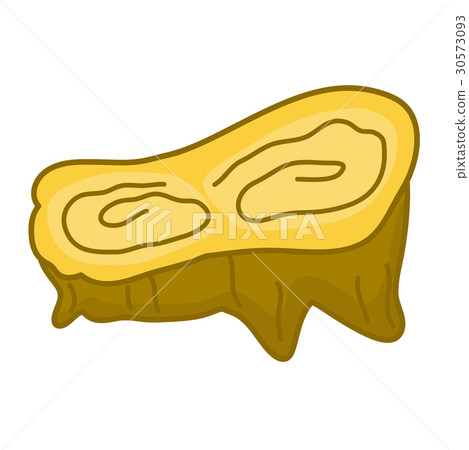 tree stump with roots isolated on white background 30573093