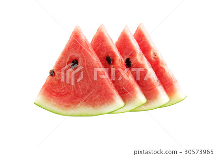 White isolated Watermelon's piece Background with White isolated Watermelon's piece Background with 30573965