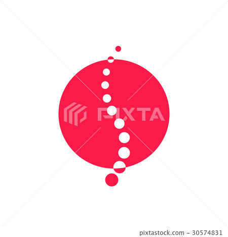 spine cord logo vector isolated, spinal nerve icon - Stock Illustration ...