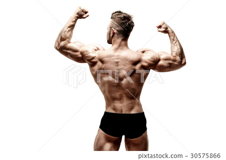 muscular super-high level handsome man posing on 30575866