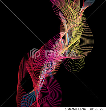 Graphic color abstract wave Graphic color abstract wave 30576122