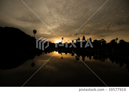 Cambodia Angkor Wat Ruins Morning glow 30577928