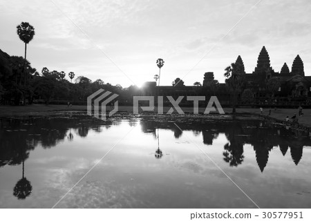 柬埔寨吳哥窟廢墟晨光 30577951