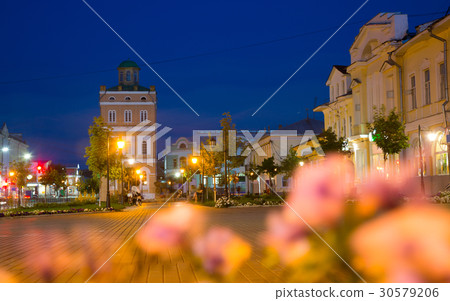 murom center in evening murom center in evening 30579206