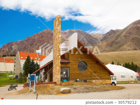 View of town of Las Lenas, Patagonia, Argentina View of town of Las Lenas, Patagonia, Argentina 30579212