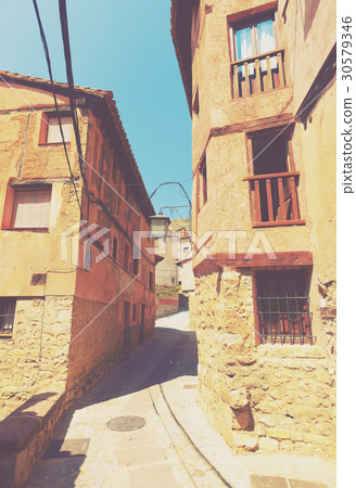 Narrow street of old town 30579346