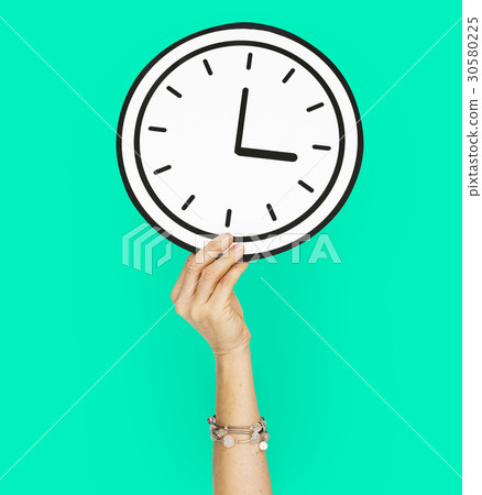 Human Hand Holding Clock Papercraft Human Hand Holding Clock Papercraft 30580225