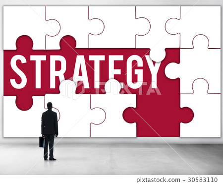 Strategy tactic word puzzle pieces Strategy tactic word puzzle pieces 30583110