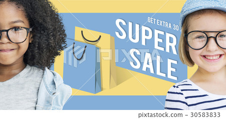 Super Sale Price Discount Concept 30583833