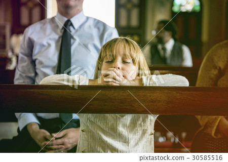 LIttle GIrl Praying Church Believe Faith Religious 30585516