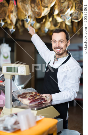 butcher’s, scales, meat 30585861