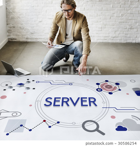 Computer Network Server System 30586254